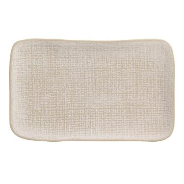 Imagem de Porto Brasil Conjunto com 4 Travessas Retangular Média Juta Latte 27X16cm