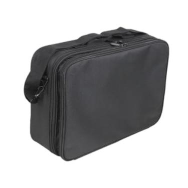 Imagem de Dynwave Bolsa de transporte para controle remoto, preta, para transmissor de avião RC, impermeável, profissional, espaçosa, com fechamento em zíper, L