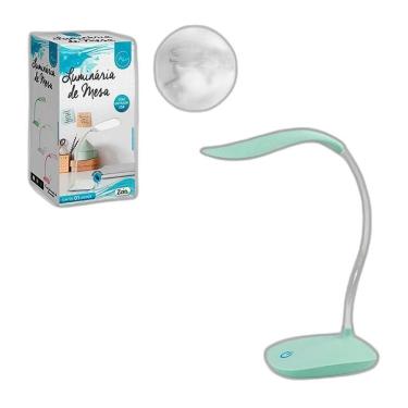 Imagem de Luminária De Mesa Portatil Recarregavel Verde 38Cm