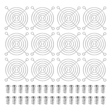 Imagem de PATIKIL Grelha de dedo com ventilador de 70 mm, 12 peças de capa de proteção de grade de ventilação de metal com parafusos para oficina industrial, computador, geladeiras domésticas, ar condicionado