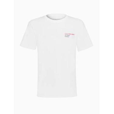 Imagem de Camiseta Infantil Calvin klein Boy Ck 1978 Address Branco-Masculino