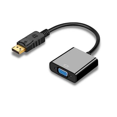 Imagem de Conversor Adaptador Displayport (DP) para VGA Analógico 1080p Conversão Entrada Display Port Macho x Saída VGA Fêmea Desktop Computador HDTV Laptop MacBook Monitor Notebook Projetor