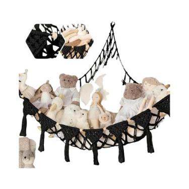 Imagem de Rede De Armazenamento De Pelúcias Gigante: Decoração De Parede Para Qu