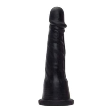 Imagem de Prótese Realística Maciça 19,5 X 4Cm Brinquedo Adulto Dildo Robusta Textura Suave MAN06 (PRETO)