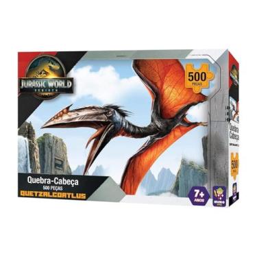 Imagem de Quebra-cabeça 500 peças Quetzalcoatlus Jurassic World Rebirth Mimo Toy