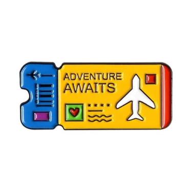 Imagem de Pin Esmaltado De Avião Para Entusiastas De Viagem, Distintivo De Lapel