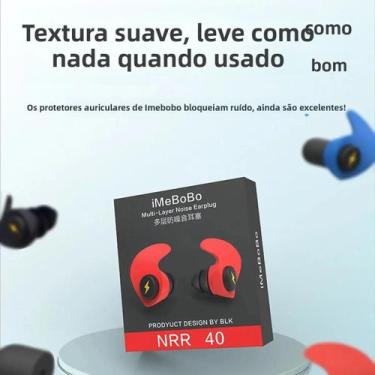 Imagem de Protetores Auriculares De Silicone Impermeáveis Com Cancelamento De Ru