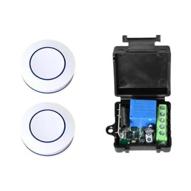 Imagem de Módulo De Relé RF Sem Fio 433Mhz Com Botão Redondo, Kit De Controle Re