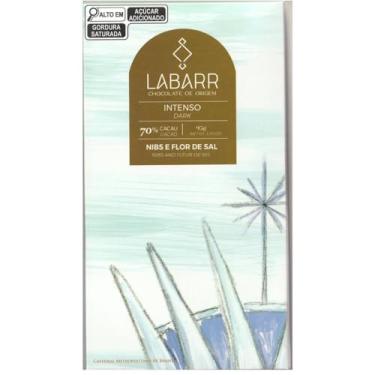 Imagem de Labarr Chocolate de Origem 70% cacau Nibs e Flor de Sal 95g