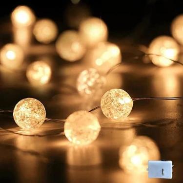 Imagem de Guirlanda De Luzes LED Operadas Por Bateria Para Decoração De Natal, C