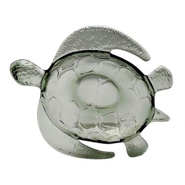 Imagem de Petisqueira Acrílico Formato Tartaruga Verde 30x24x8cm - ENTRECASA