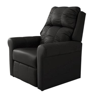 Imagem de Poltrona Reclinável Mh-1216 Herval Estofada Sem Massageador Preta B