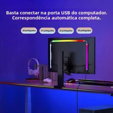 Imagem de Fita De LED RGB Inteligente Para Sincronização Com TV E PC, Luz De Fun