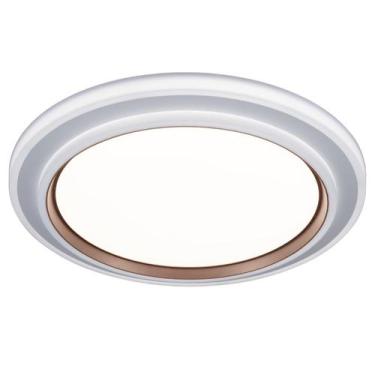 Imagem de Plafon de Sobrepor Harmony Led Integrado Luz Amarela Neutra Branca 48c