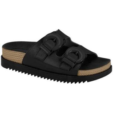 Imagem de Sandália Papete Moleca Feminina Slide Fivelas Conforto-Feminino