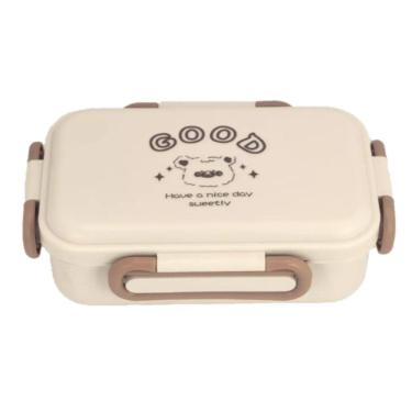 Imagem de Pote Marmita Bento Box Série Desenho Animado 800mL Marrom