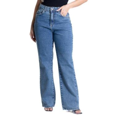 Imagem de Calça Jeans Sawary Reta Petit - 280927 - Azul médio 42-Feminino