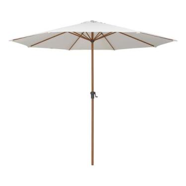 Imagem de Ombrelone Central De Aluminio 2,5X3X3M Branco - Bril Home Living