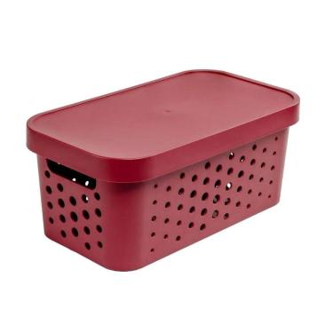 Imagem de Cesto Organizador com Tampa 6L Marsala 301 - Mixxnova