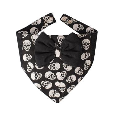 Imagem de Bandana Com Gravata Borboleta Caveira