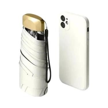 Imagem de Mini Guarda-chuva De Bolso Com Proteção UV, Sombrinha Dobrável De Vini