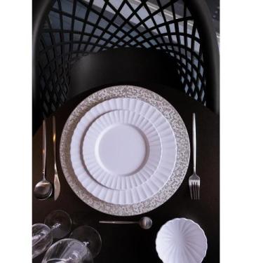 Imagem de Prato para Sobremesa Gerbera Lyor 20cm Branco Melamina