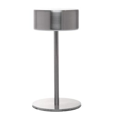 Imagem de Luminária de Mesa Led 3 Tons Usb Lyra Prata Metal - Lyor