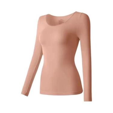 Imagem de Conjunto De Roupa Térmica Feminina Ultraleve De Manga Comprida Camada 