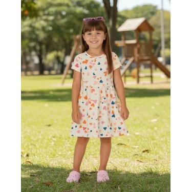 Imagem de Vestido Em Malha 100% Algodão de Calor Menina Malwee Kids, Modelo 03, 