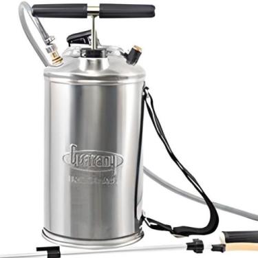Imagem de Pulverizador Manual de Compressão Prévia de Inox 10 Litros Guarany