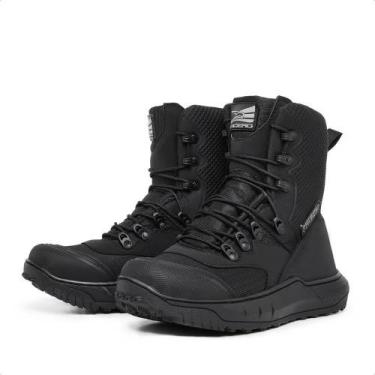 Imagem de Bota Coturno Militar Extra Leve Acero One Preto Cano Alto - Acero Bota