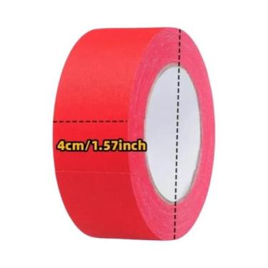 Imagem de Fita Adesiva Vermelha Para Pintura, Decoração, Fixação De Tapetes, Emb
