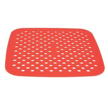 Imagem de Protetor De Silicone Quadrado Para Airfryer Easy Kitchen Vermelho