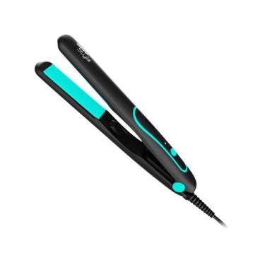 Imagem de Prancha Modeladora Para Cabelo Taiff Style Preto Bivolt, Preto e Azul 