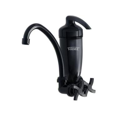 Imagem de Torneira de Parede com Filtro Purificador de Água Fame Acquafam Preto 