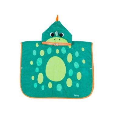Imagem de Toalha Poncho Zoo Dino 100% Algodão 17067 - Buba, Verde