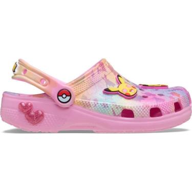 Imagem de Sandália Crocs Pikachu Pink Classic Clog K Multi-Unissex