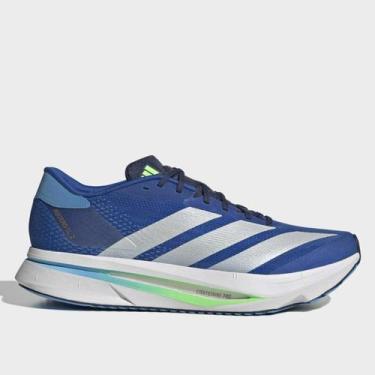 Imagem de Tênis Adidas Adizero SL 2 Masculino, Azul, Verde, 44