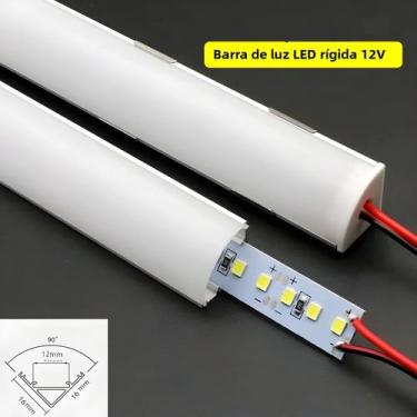 Imagem de Fita LED Rígida De 20 Polegadas Com 36 LEDs SMD5730 DC12V Canal De Alu