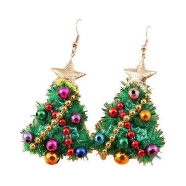 Imagem de Brincos Pendentes De Estrela De Natal Para Mulheres E Meninas, Acessór