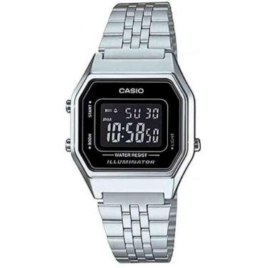 Imagem de Relógio Casio Digital Feminino Prata LA680WA-1BDF-Feminino