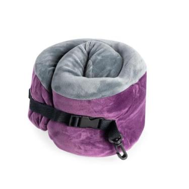 Imagem de Almofada de Pescoço Compacta Flex Roxa - Bagaggio, U