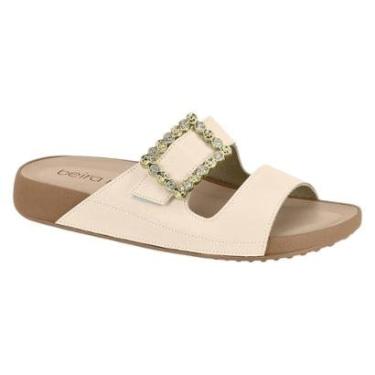 Imagem de Sandália Papete Beira Rio Feminina Fivela Metalizada-Feminino