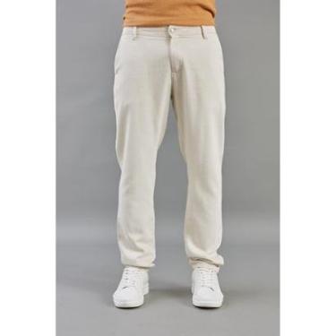 Imagem de Calça Sport Fino Masculina Casual Leve Com Linho Dialogo-Masculino
