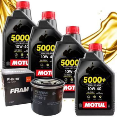 Imagem de Troca de Óleo Para Suzuki Bandit 650  Bandit 1200  Vstrom 1000 Motul 1