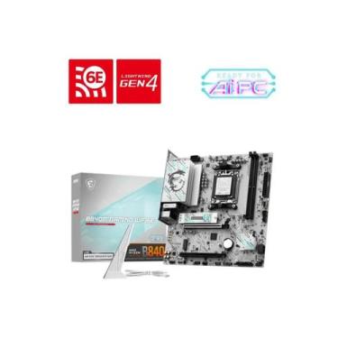 Imagem de Placa Mae MSI AMD (AM5) DDR5 Micro ATX - B840M Gaming WIFI6E