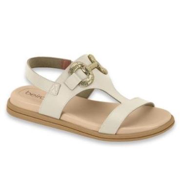 Imagem de Sandalia Papete Chinelo Feminino Beira Rio Confortavel Detalhes Fivela Metal Ref: 8513....