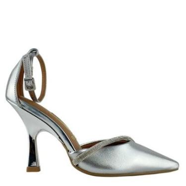Imagem de Sapato Vizzano Feminino Salto Alto Fino Fecho por Fivela-Feminino