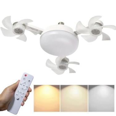 Imagem de Ventilador Drone Luminaria Teto Controle Remoto 3 Niveis Ajustaveis Ve