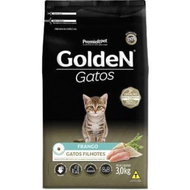Imagem de Ração Seca Golden para gatos filhotes sabor frango 3kg.